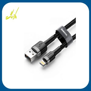 کابل تبدیل USB به لایتنینگ باسئوس مدل kevlar طول 2 متر